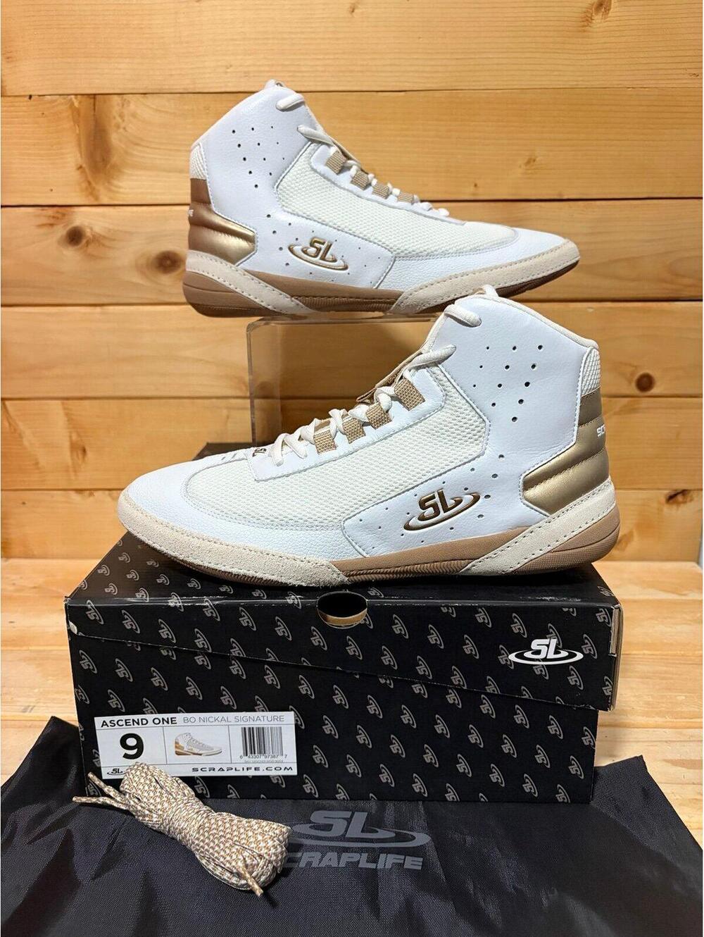 New in box Limited Edition Scraplife Bo Nickal Wrestling shoes - Men’s size 9